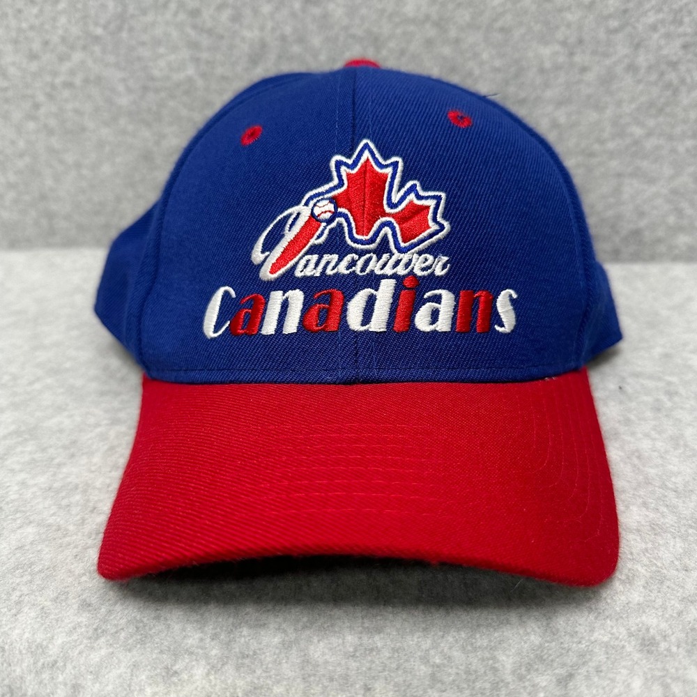 Vancouver‎ Canadians Baseball Cap Zephyr Authentic The Hat Blue Red Mens 7 1/4